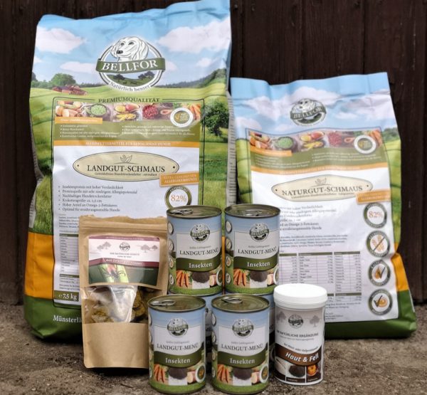 Næringsrigt hundefoder baseret på insekter