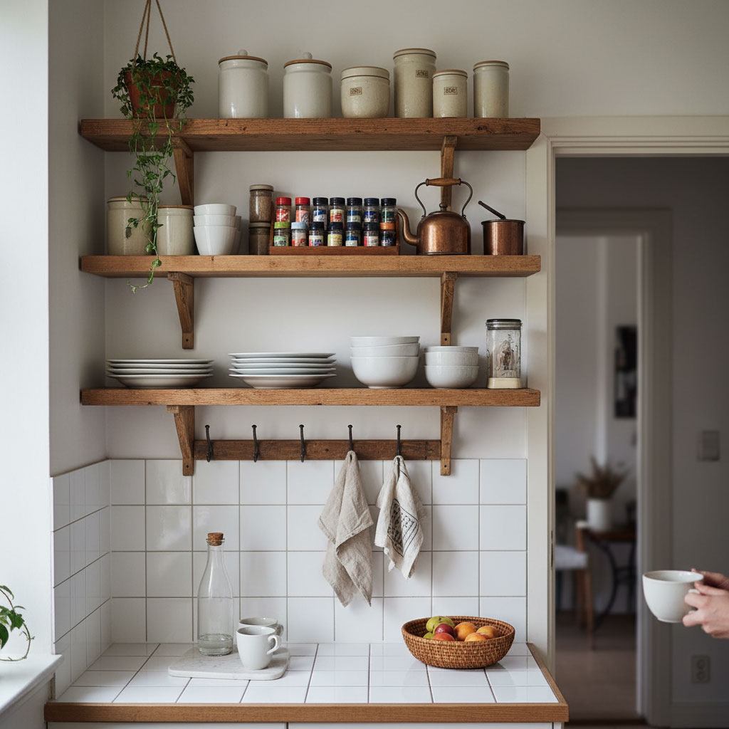 Sådan bruger du træhylder til at skabe ro, orden og personlighed i hjemmet